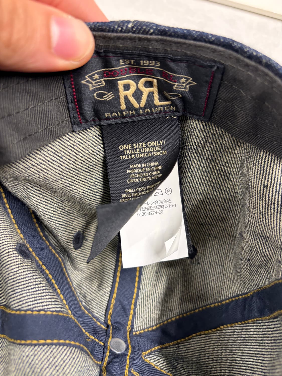 더블알엘 RRL 윙로고  데님 볼캡 상품이미지3