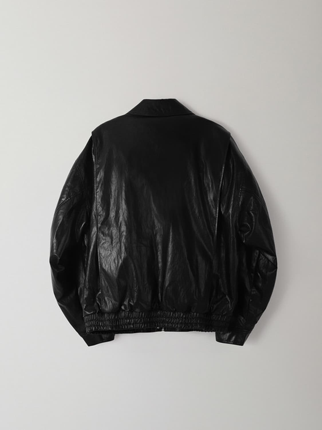 파사드패턴 오버핏 레더 블루종 상품이미지4