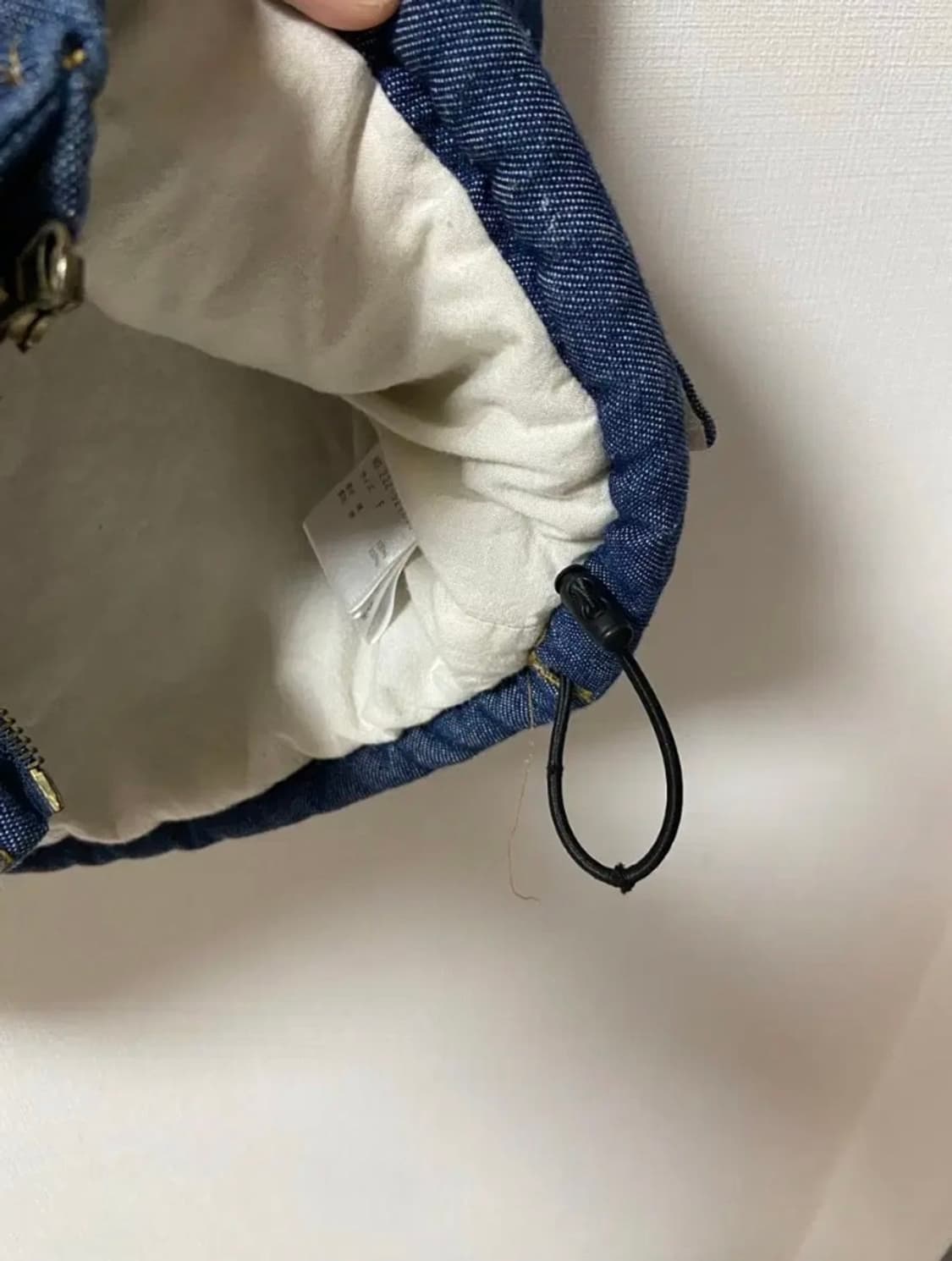 일본 빈티지 모리걸 하구미 보헤미안 청 조끼 상품이미지3