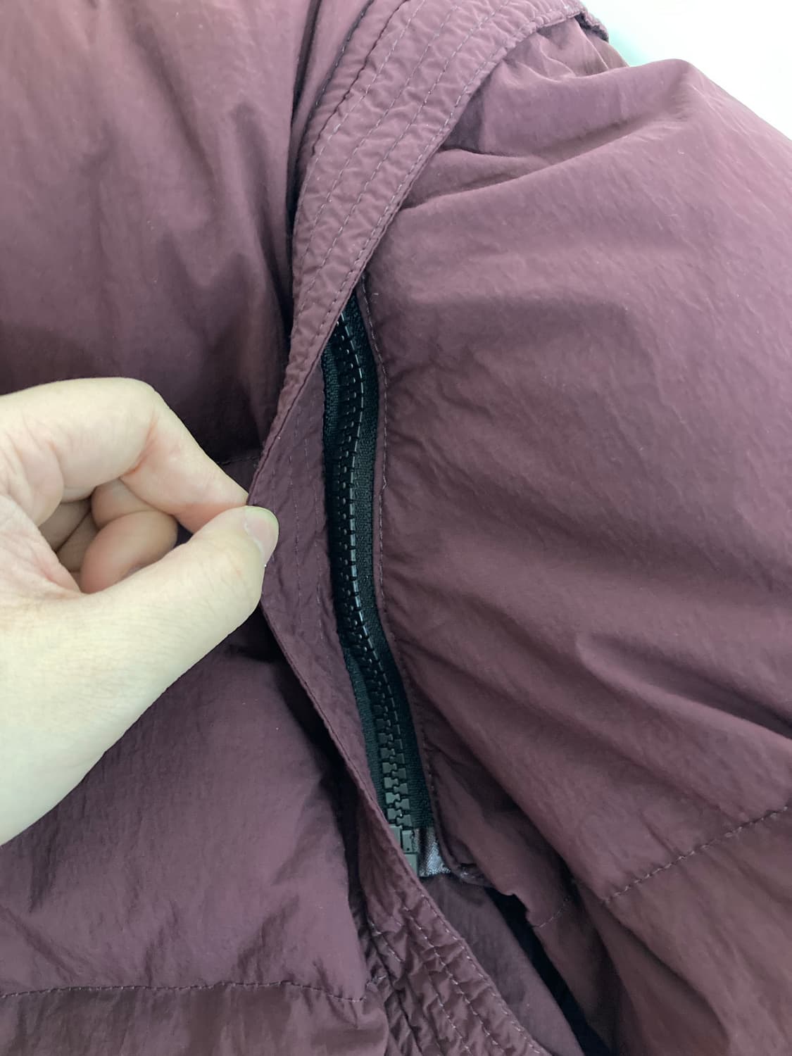 텐씨 투웨이 패딩 버건디 상품이미지4