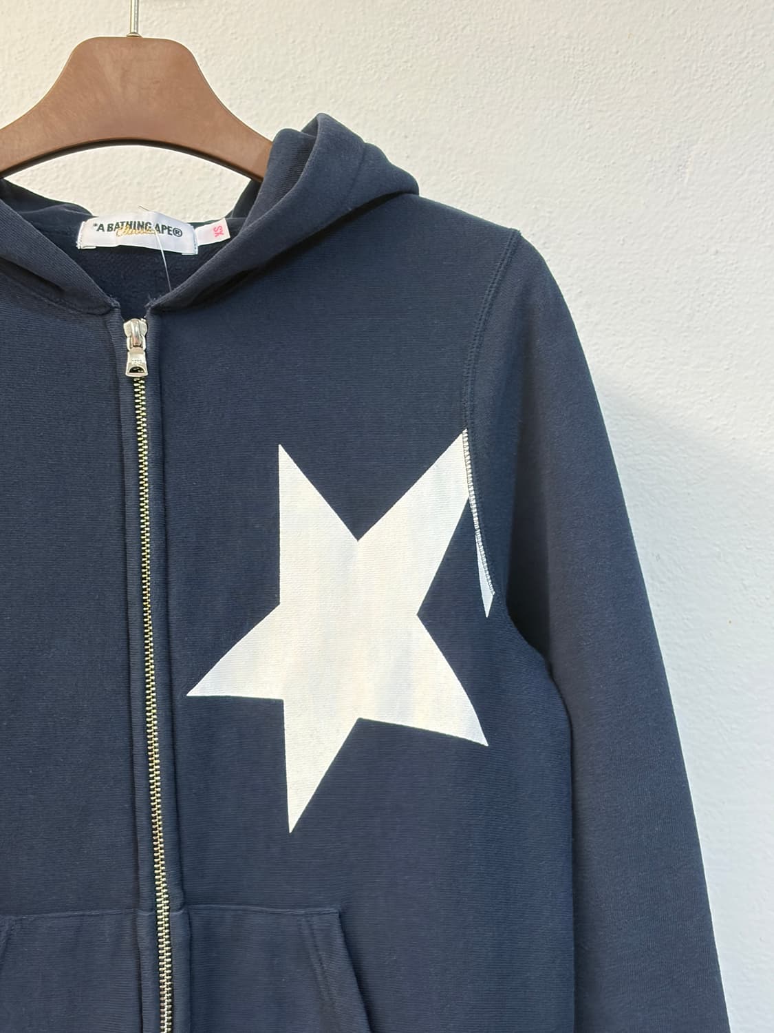 베이프 스타 딱붙핏 후드 집업 상품이미지6