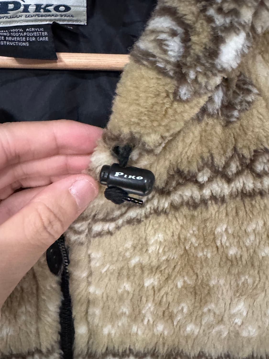 Piko 피코 패턴 플리스 후드집업  상품이미지5