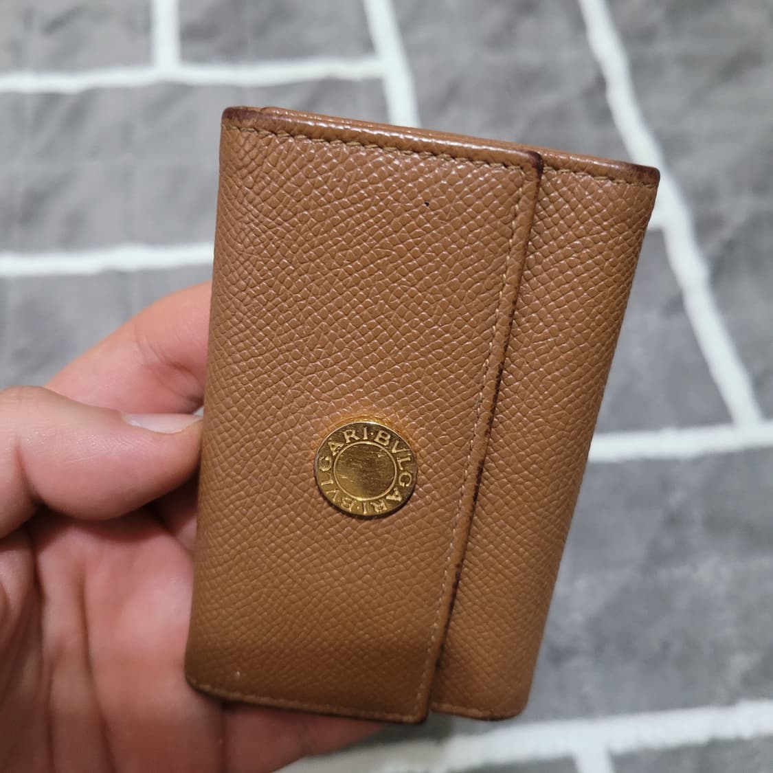 정품 불가리 브라운 색상 키 케이스 상품이미지2