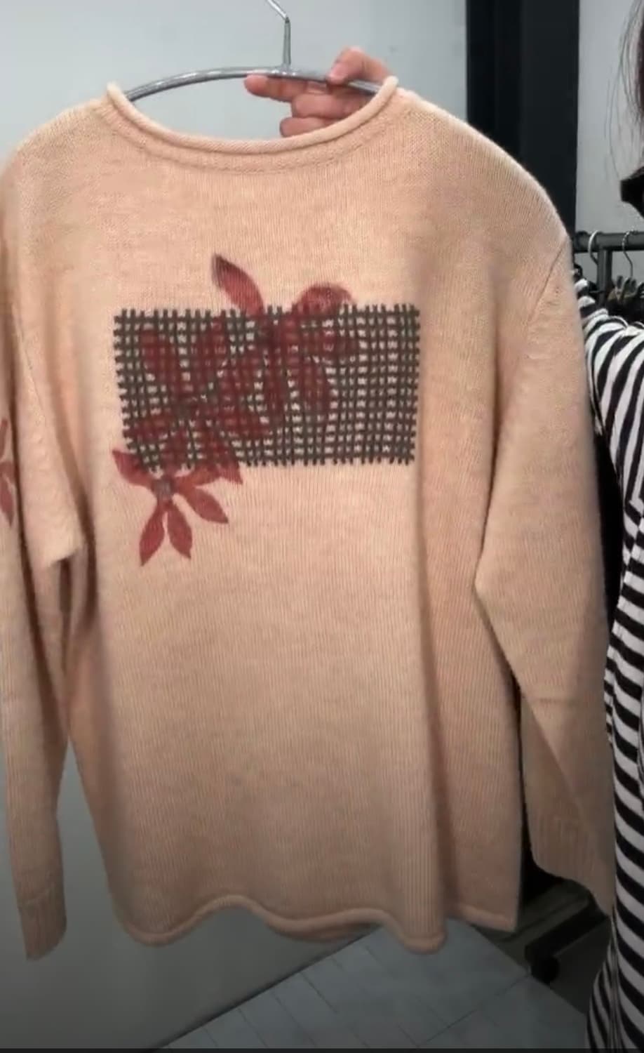 빈티지 꽃니트 상품이미지3