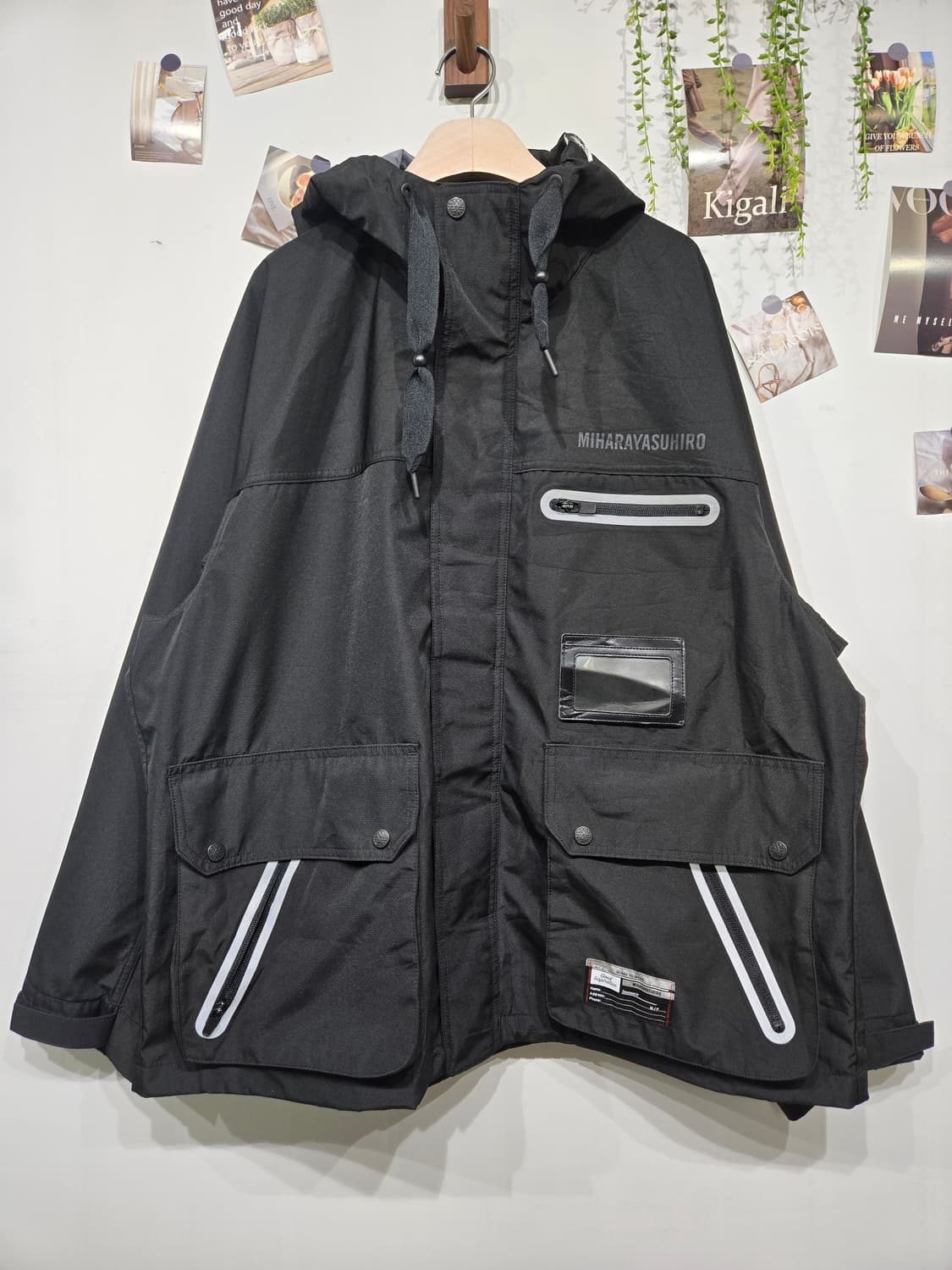 미하라 야스히로 블랙 후드 자켓 gu 상품이미지3