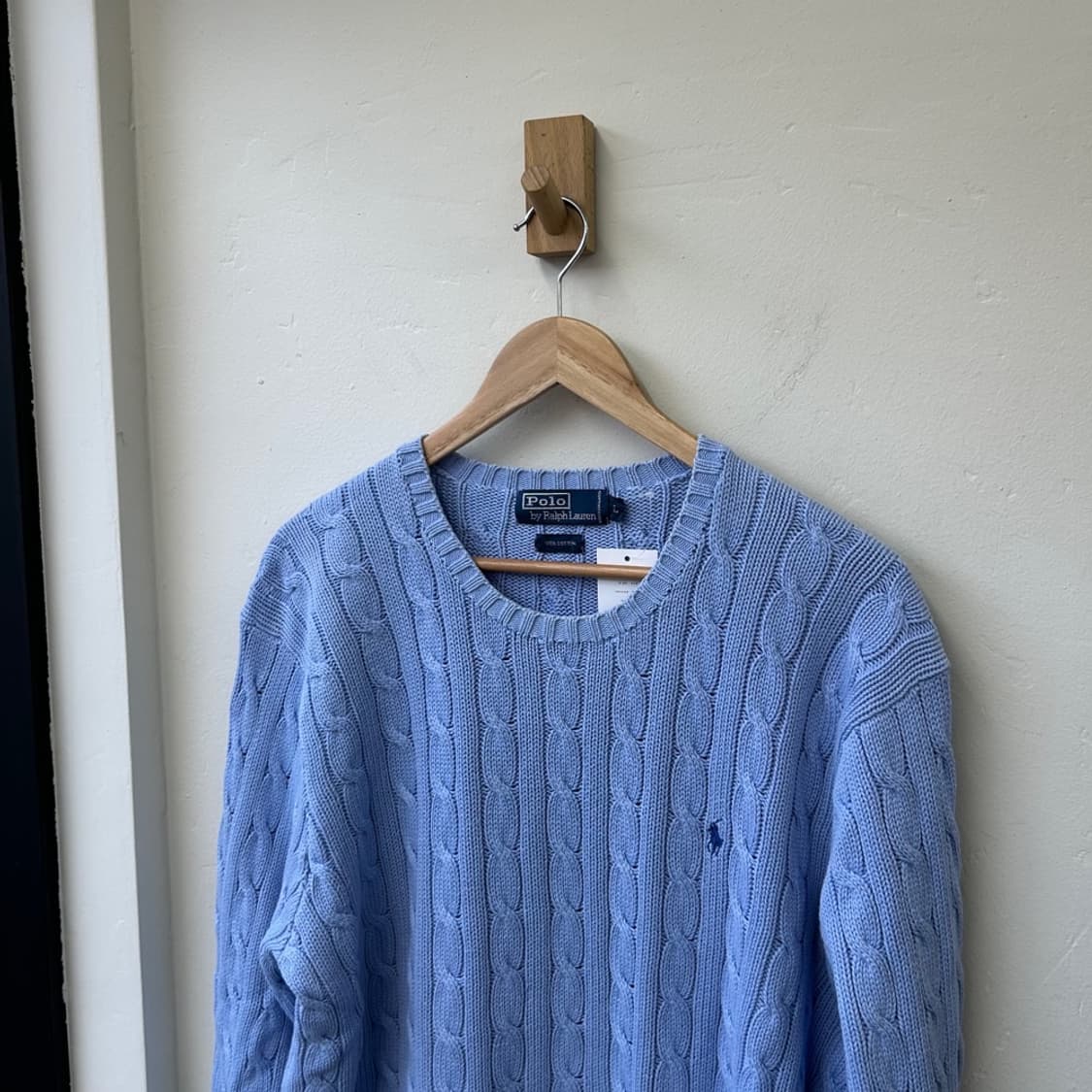 15599 - 폴로 랄프로렌 스카이블루 케이블 니트 상품이미지1