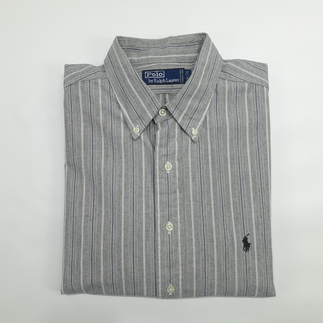 Co862 XL 폴로 랄프로렌 캐나다 빈티지 스트라이프 반팔 셔츠 남방 상품이미지8