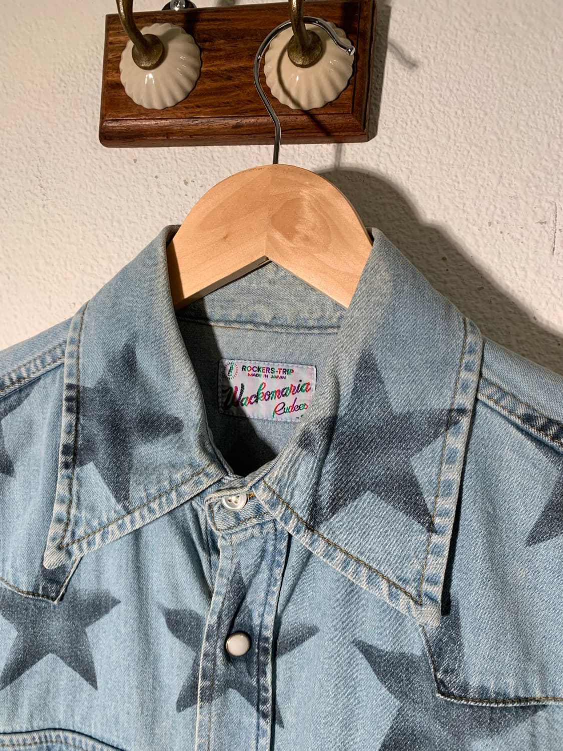 와코마리아 스타 도트 데님 웨스턴셔츠 상품이미지2