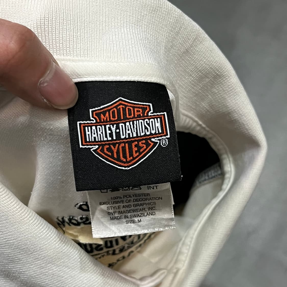  할리데이비슨 배색 카라 티셔츠 y15703 상품이미지6