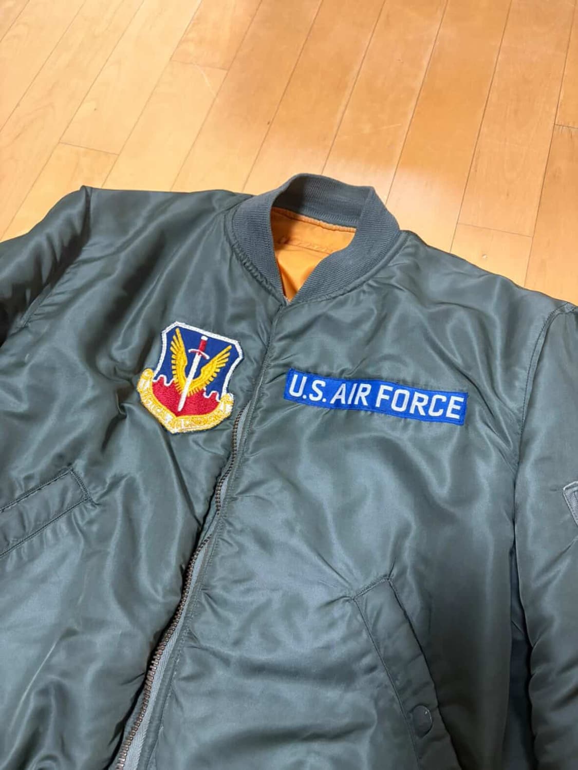 60s 오리지널 울파일 ma-1 상품이미지3