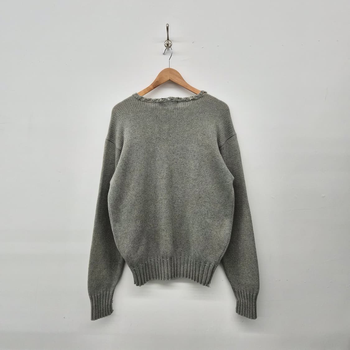 폴로 랄프로렌 그레이 빈티지 니트 스웨터 남성 M 상품이미지7