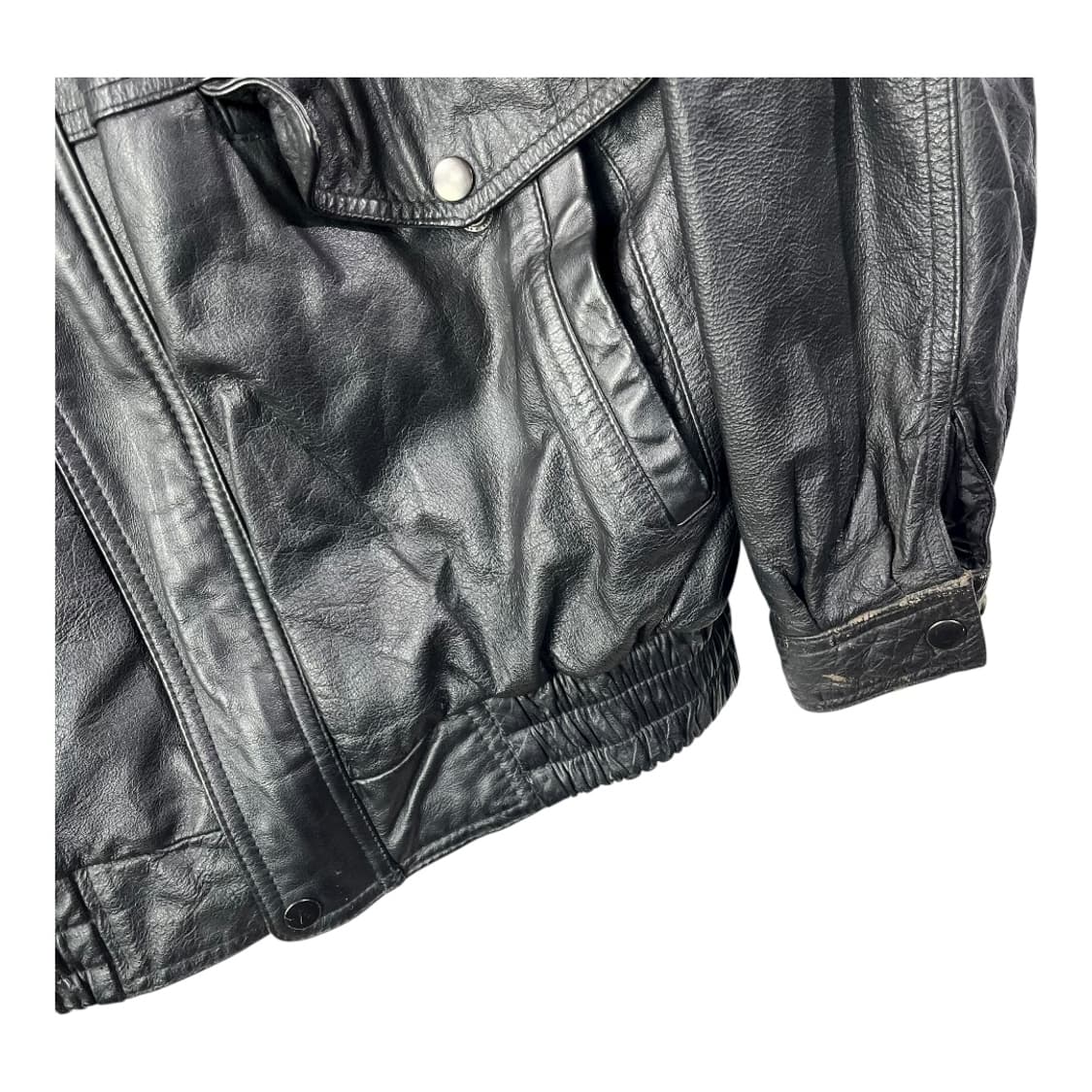 [JPN] 빈티지 레더 봄버자켓 상품이미지3