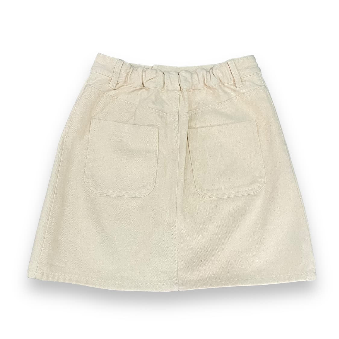 코튼 오트밀 미니스커트 상품이미지3