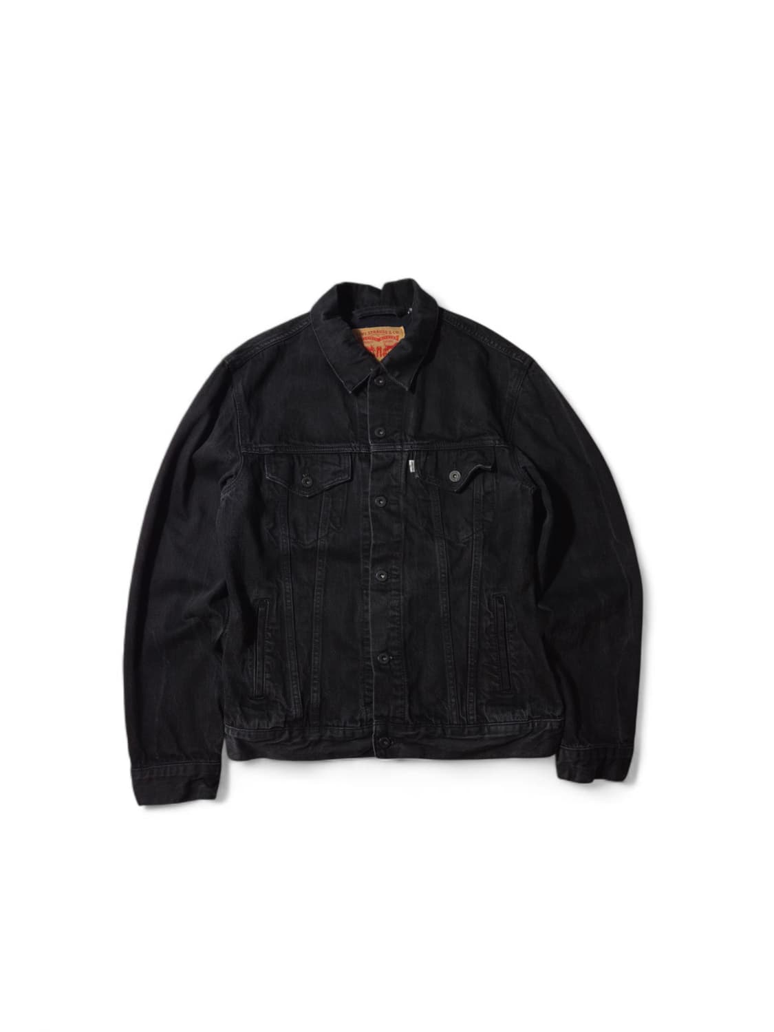 리바이스 흑청 트러커 블랙진 청자켓 L 상품이미지1