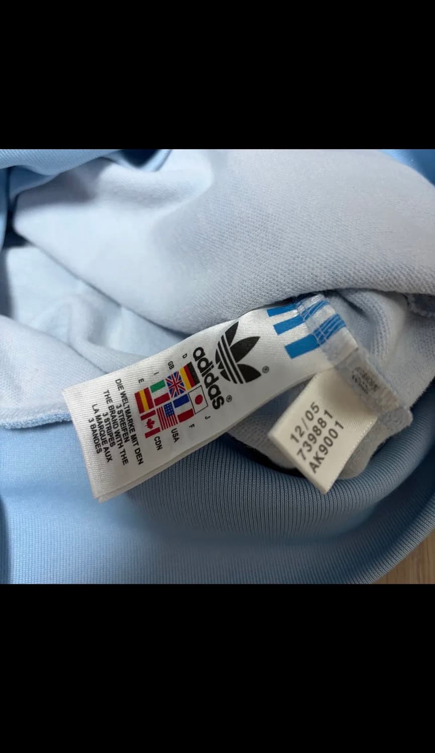 아디다스 소라색 베켄바우어 독일 트랙탑 져지 상품이미지3