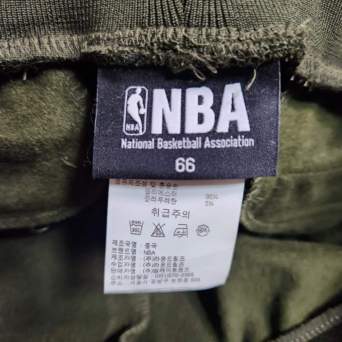 J32 [26] NBA 골든스테이츠워리어스 트레이닝 기모 바지 상품이미지4