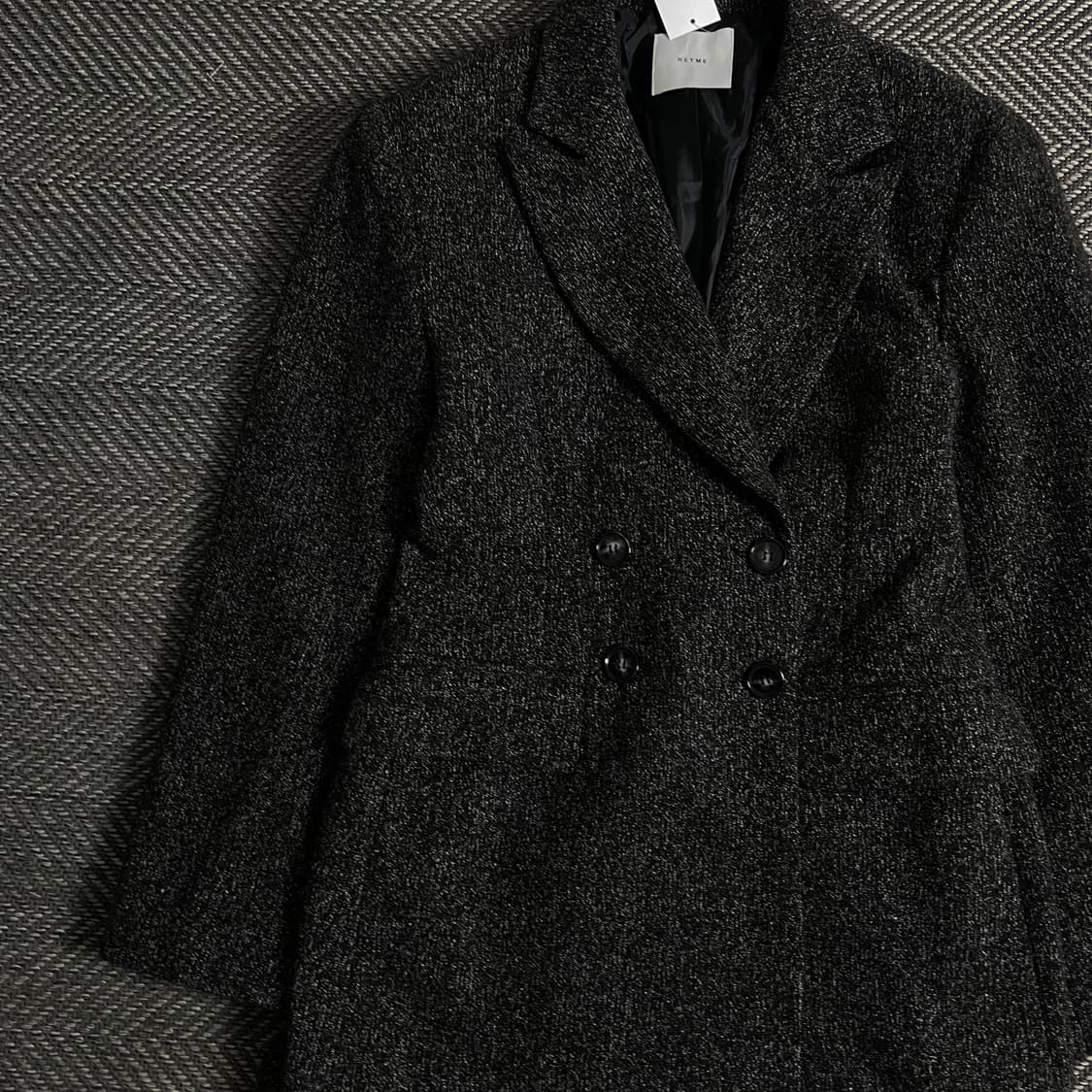 빈티지 우먼스 울 더플 하프 코트o 3313 상품이미지2