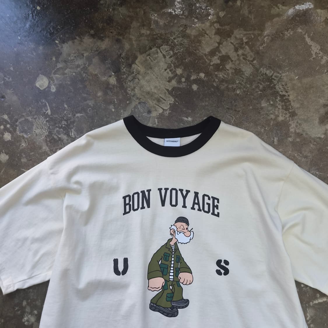 L) 아웃스탠딩 링거티 반팔티셔츠 아메카지 워크웨어 상품이미지2