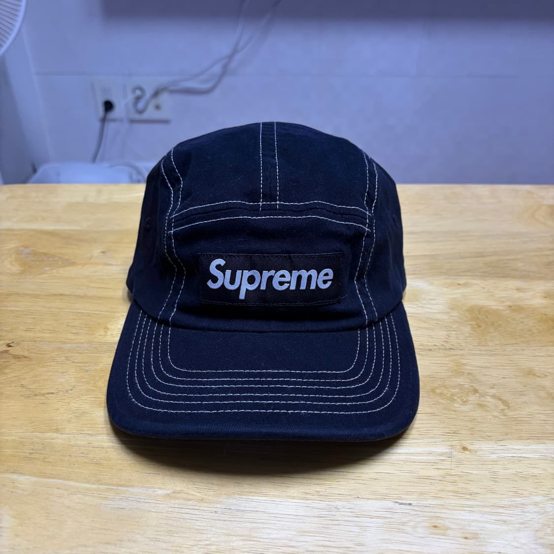 슈프림 투톤 트윌 캠프캡 블랙 22SS 상품이미지1