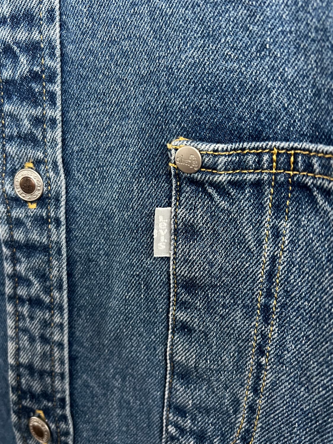 Levis Silver Tab 리바이스 실버탭 오버핏 데님 셔츠 상품이미지3