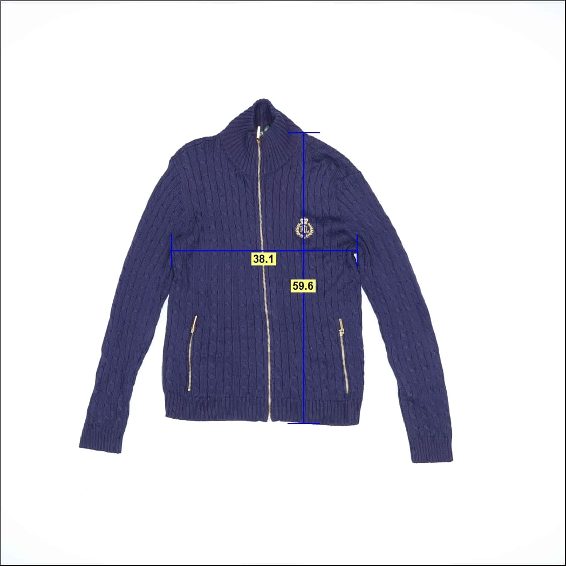 [M] 랄프로로렌 여성 꽈배기 니트집업 1217H1 상품이미지6