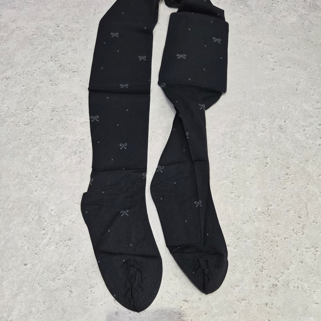 GUNZE 우노간다 콜라보 리본패턴 팬티스타킹 상품이미지4