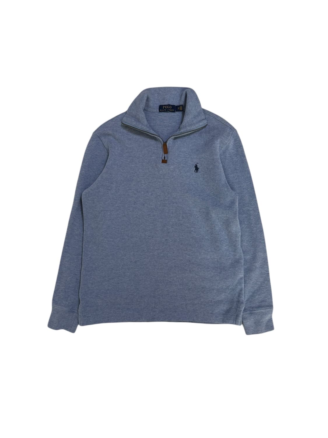 폴로 스카이블루 니트 반집업 상품이미지5