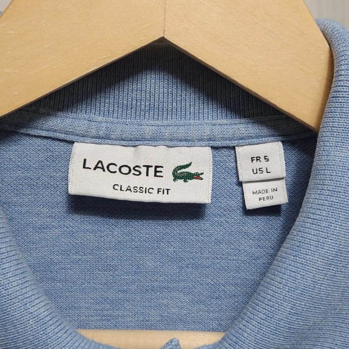 100 LACOSTE 라코스테 반팔 카라티 클래식핏 상품이미지3