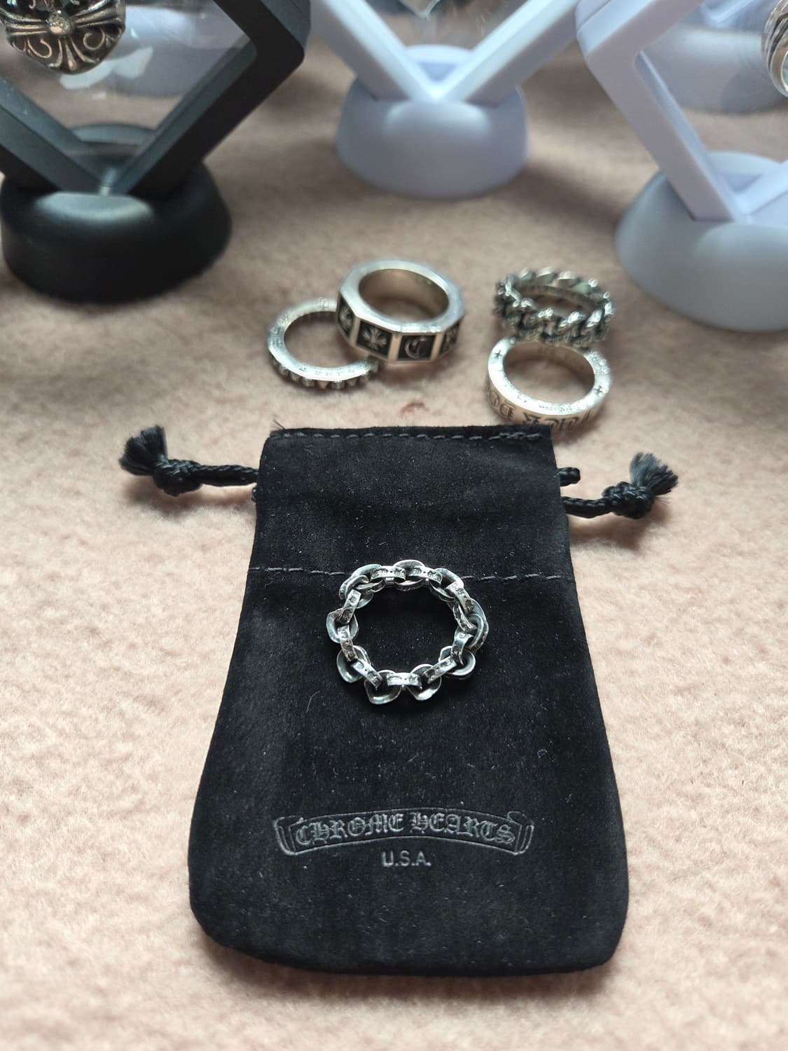 크롬하츠 페이퍼 체인링 정품 상품이미지2