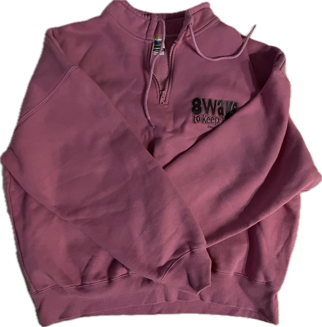 테켓 하프집업 핑크 m 상품이미지2