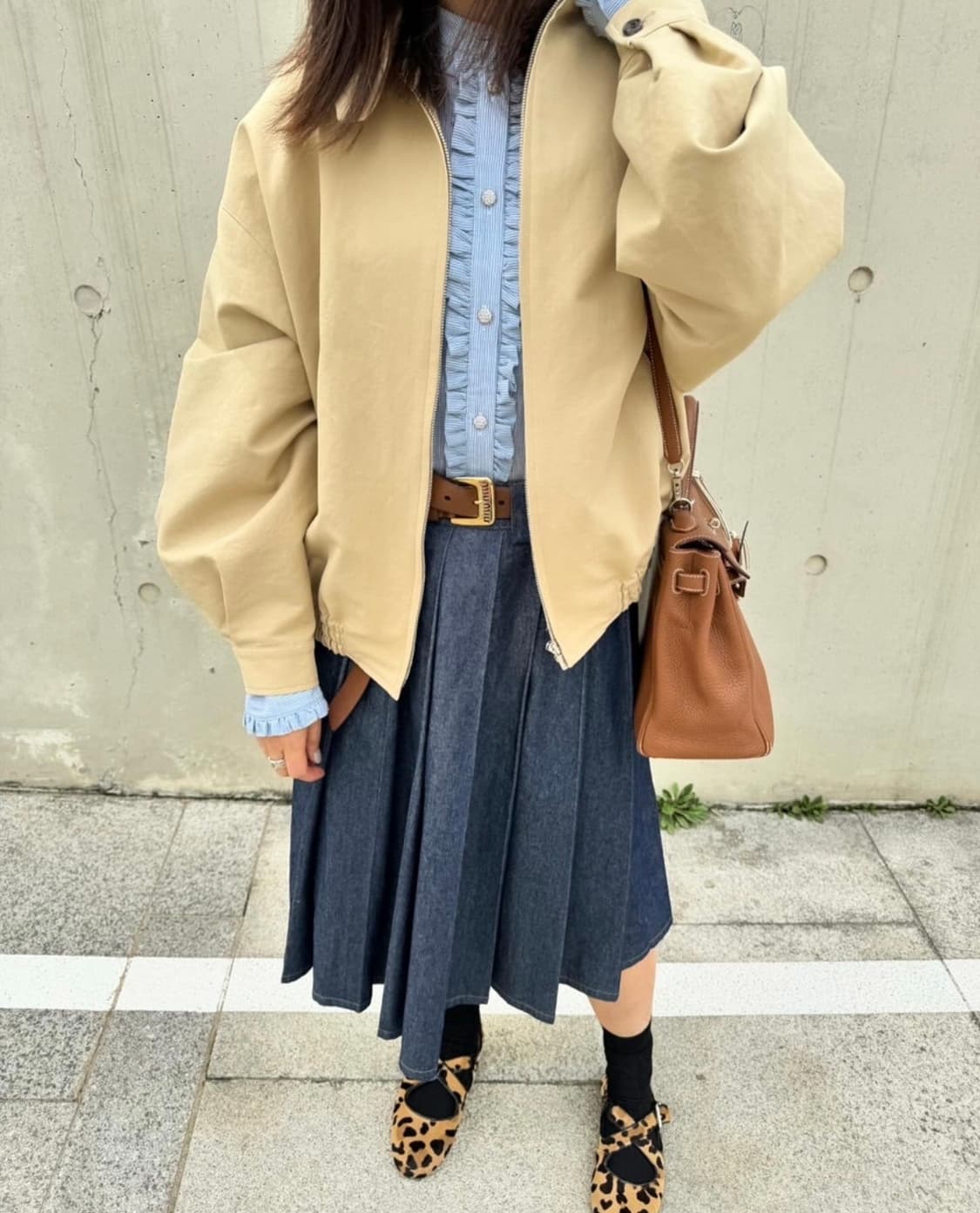 Envers 엔베르 프릴 린넨 블라우스 상품이미지3