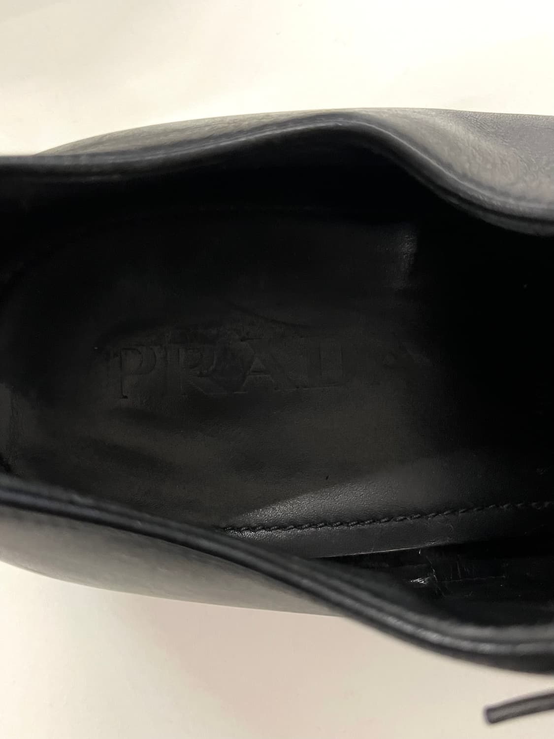 프라다 레더 더비슈즈 상품이미지5