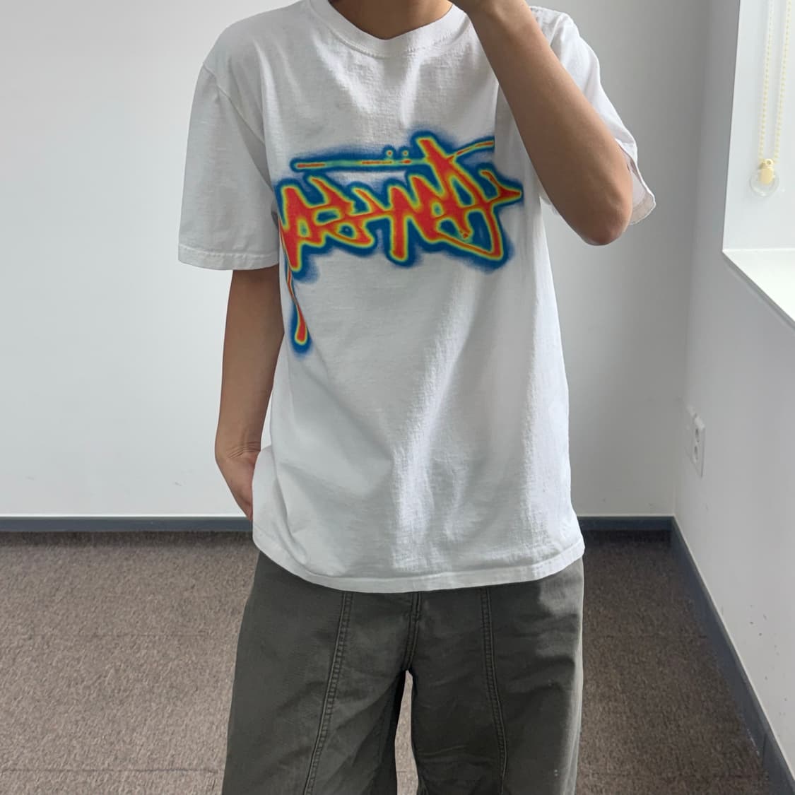 Stussy 스투시 써멀 스탁 화이트 반팔  상품이미지1