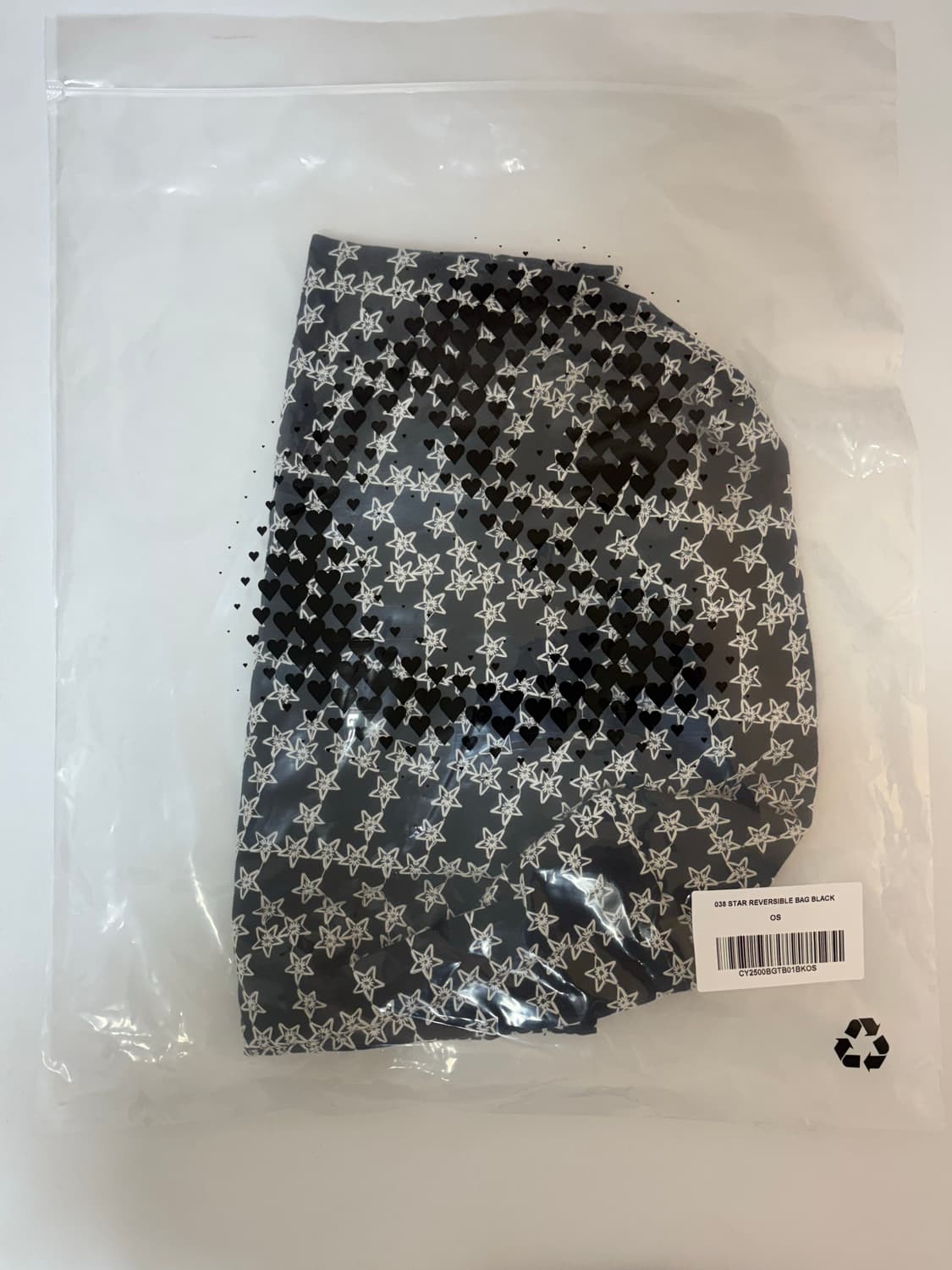 코이세이오 038 STAR REVERSIBLE BAG BLACK 에코백 상품이미지2