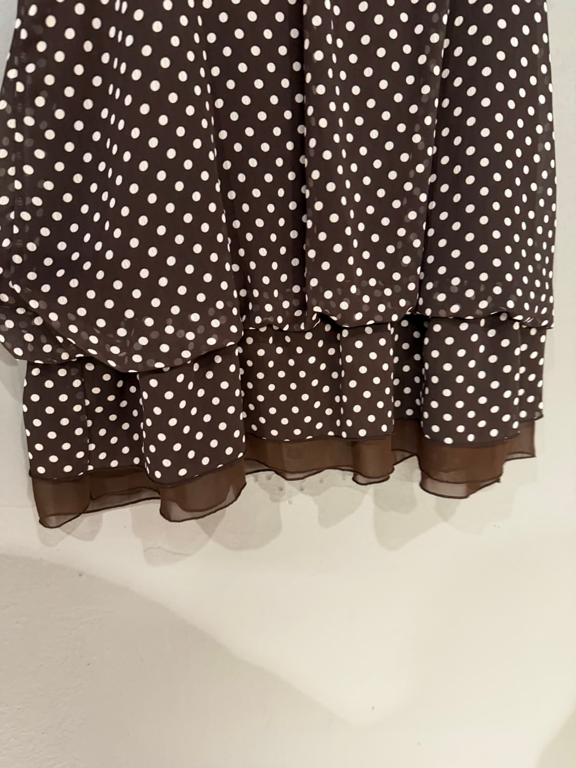 dot pattern frill layered detail top 상품이미지8