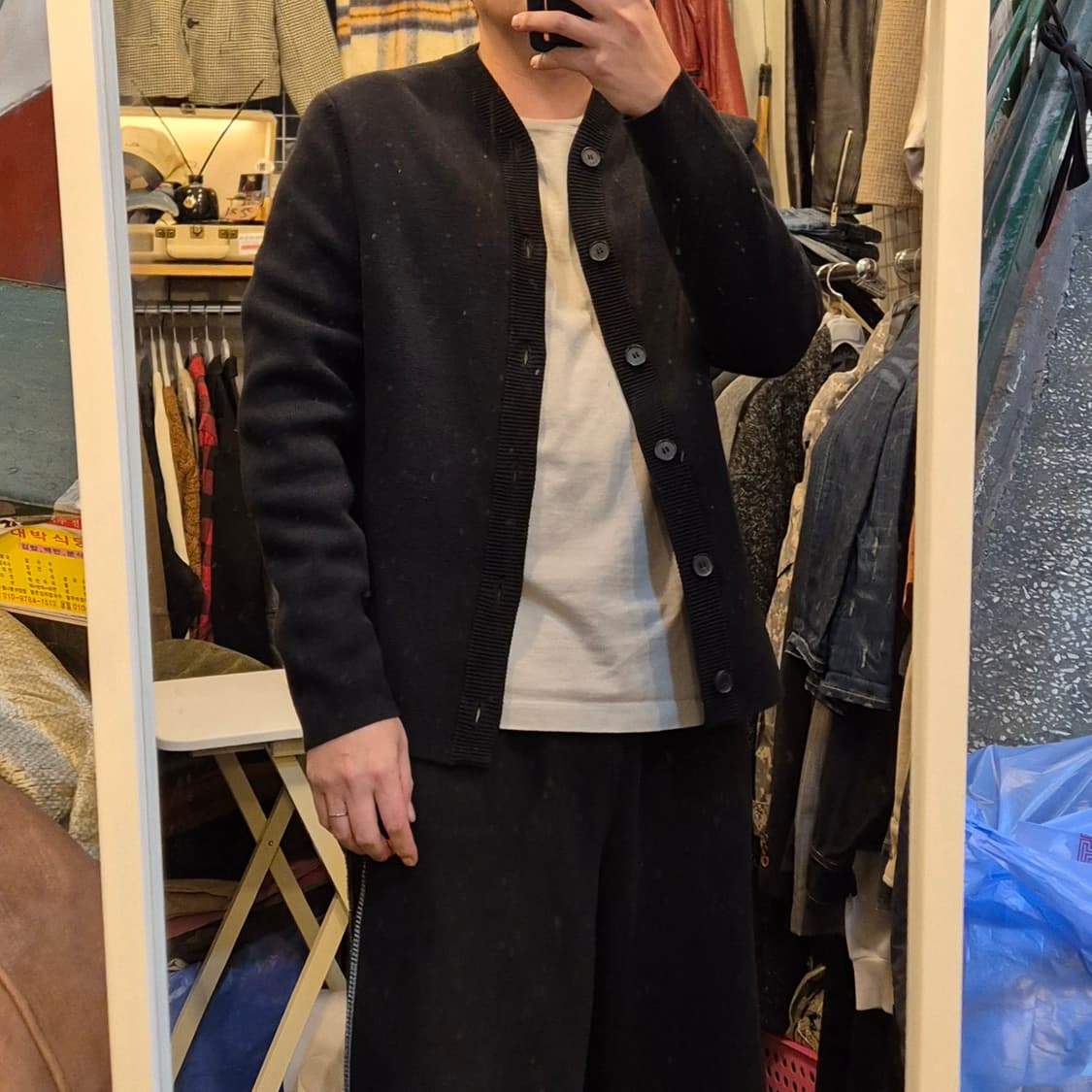 (Asia-L.착샷잇음)COS 블랙 니트가디건  상품이미지3