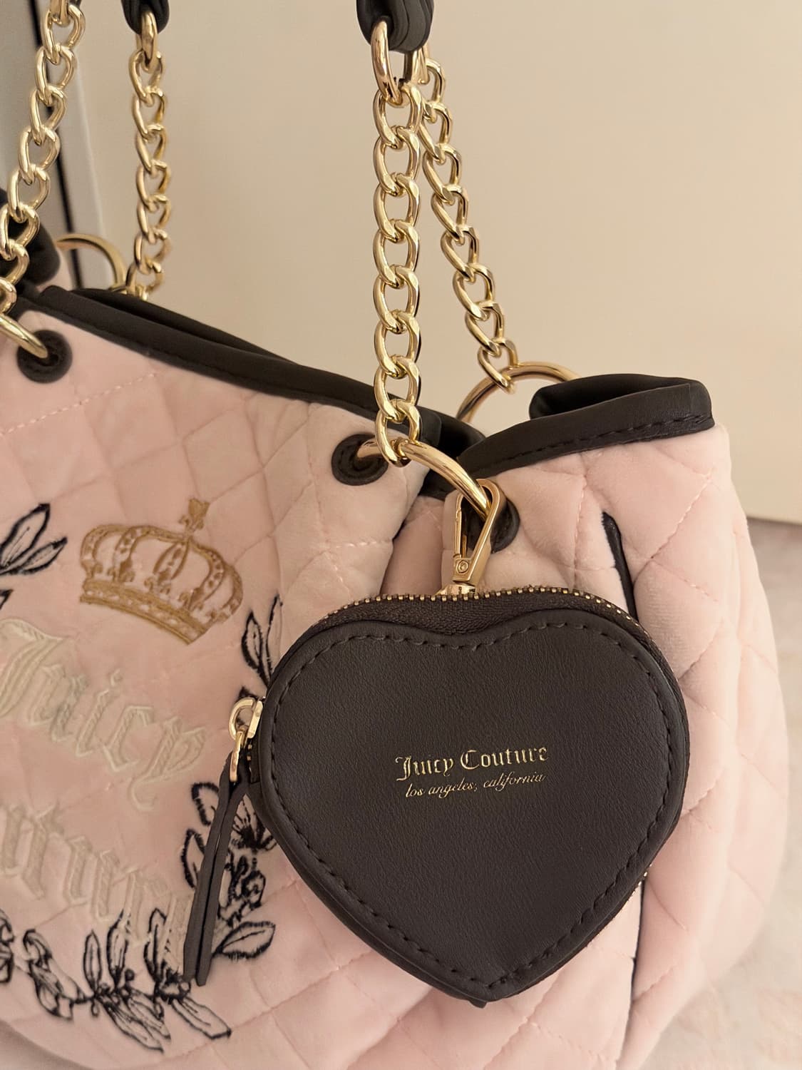 쥬시꾸뛰르 퀼팅 숄더백 가방 베메클 베이비베어 갸루 핀터깔 y2k 상품이미지5