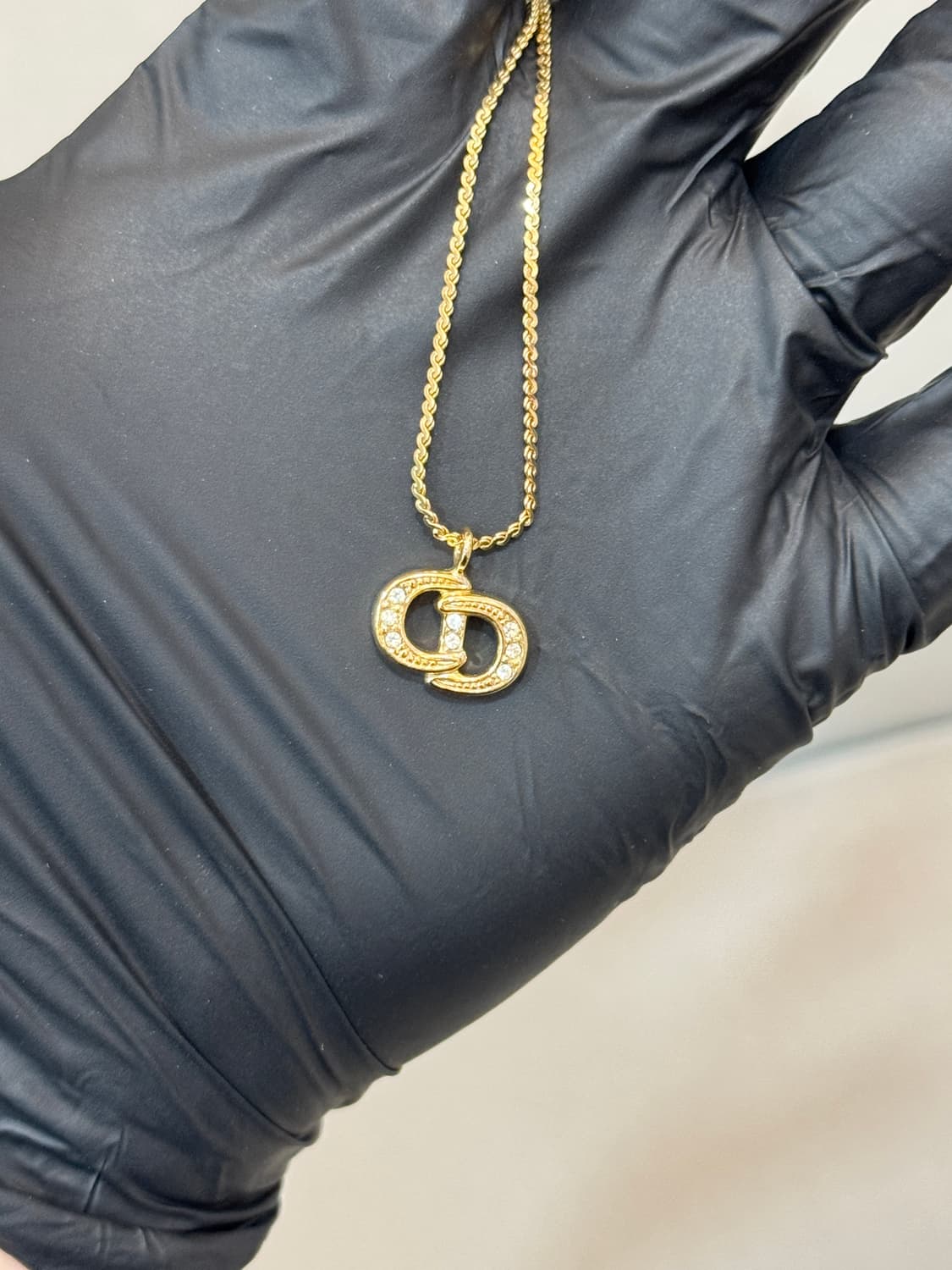 디올 CD 펜던트 네크리스 목걸이  상품이미지3