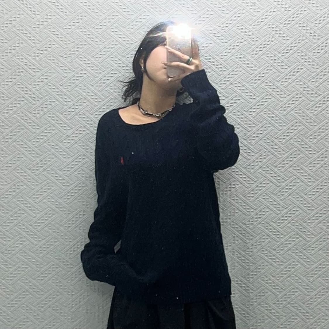 폴로 랄프로렌 자수로고 꽈배기 코튼 니트 스웨터 100 C06376 상품이미지2