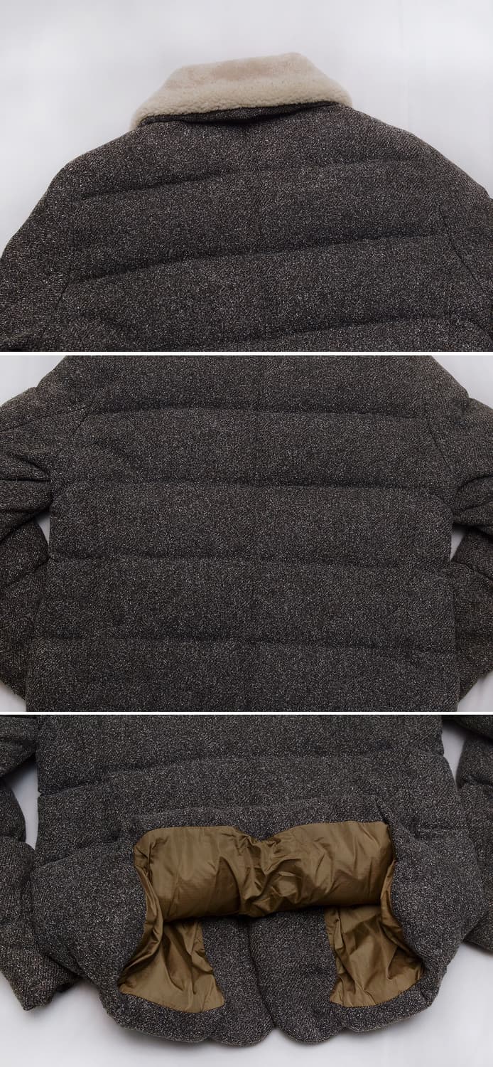 시리즈 (series) 라파예트 양털카라 트위드 다운패딩 자켓 (100) 상품이미지5