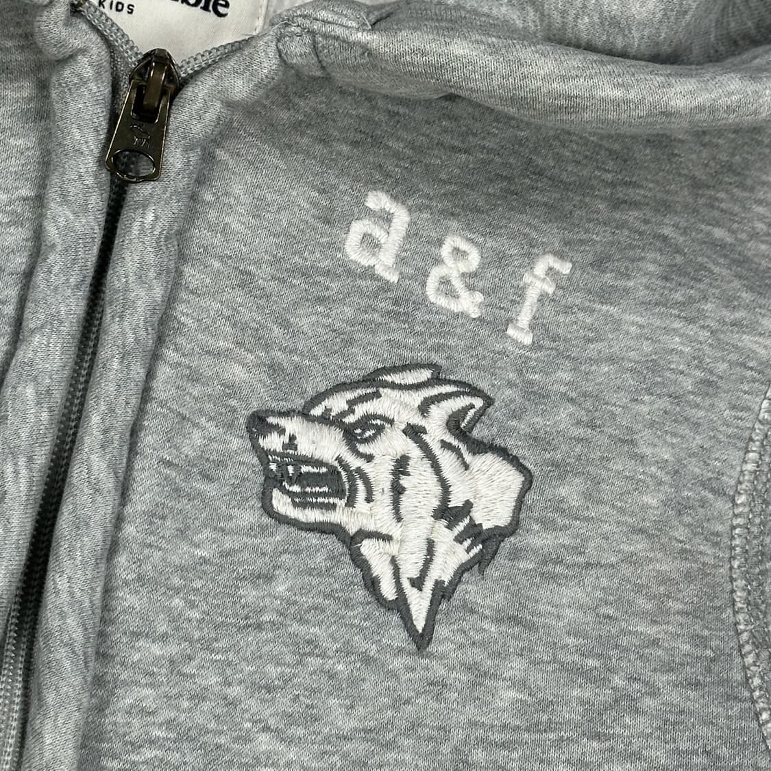 아베크롬비 og 걸즈 y2k 슬림핏 후드집업 그레이 걸즈XL 상품이미지3