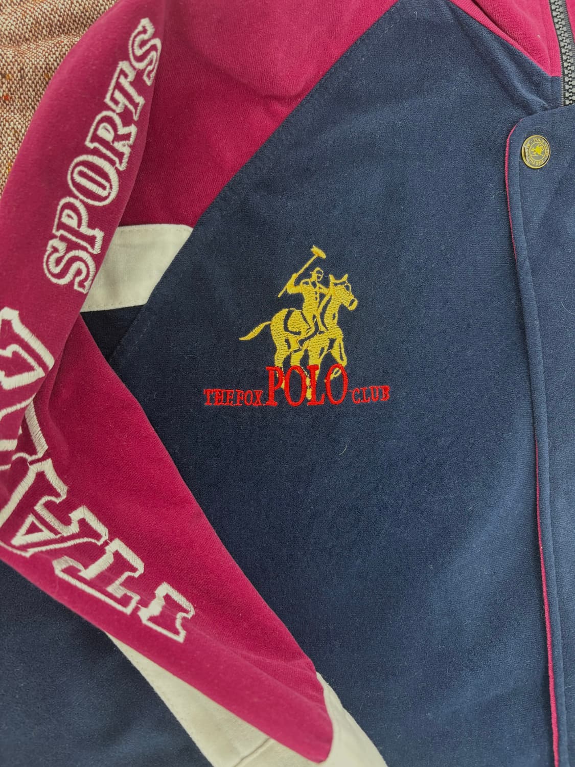 THE FOX POLO CLUB 레트로 배색 트랙 점퍼 상품이미지3
