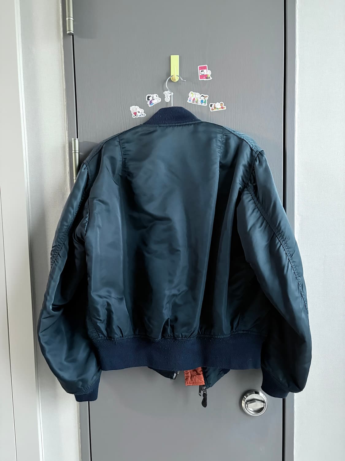 (L) 알파 인더스트리 80s USA 빈티지 MA-1 네이비 상품이미지2