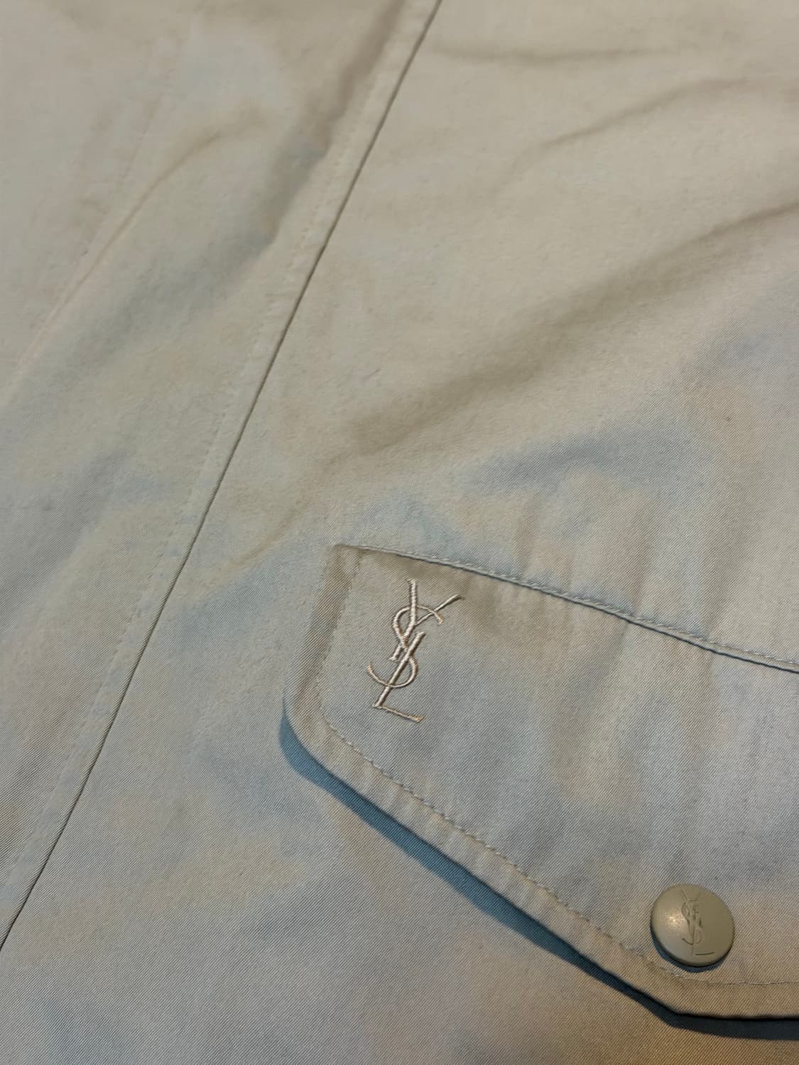 90s YSL 입생로랑 봄버 자켓 베이지 상품이미지2