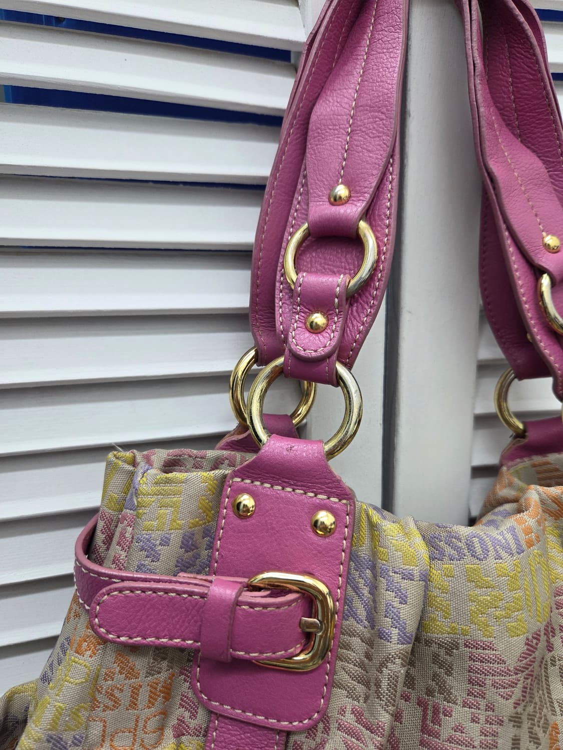 미쏘니 스포츠 자카드 토트백 상품이미지3