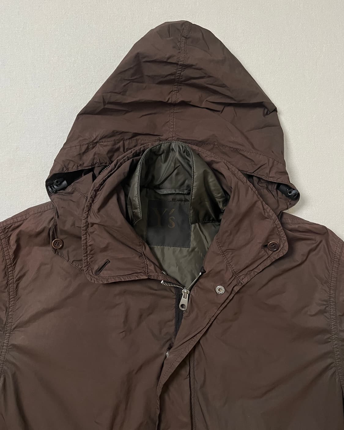 Y’s x Aspeci 피쉬테일 파카 요지야마모토 모즈코트 상품이미지6