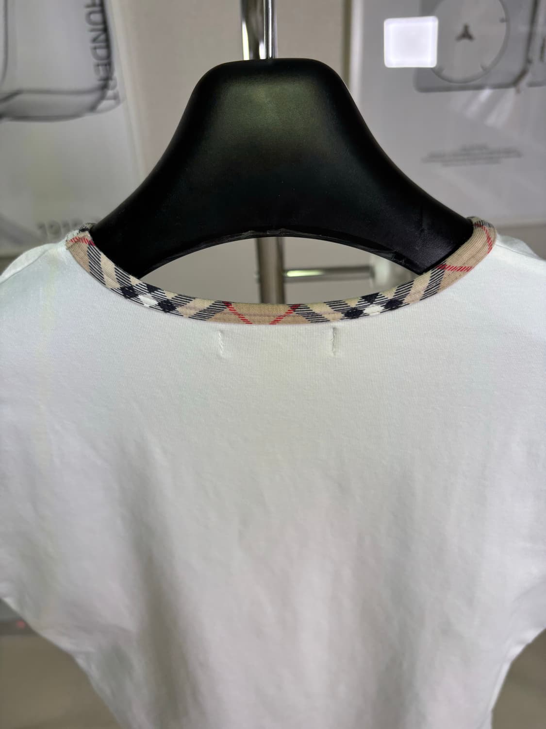 버버리(Burberry) 체크 링거 티셔츠 (M) 상품이미지7
