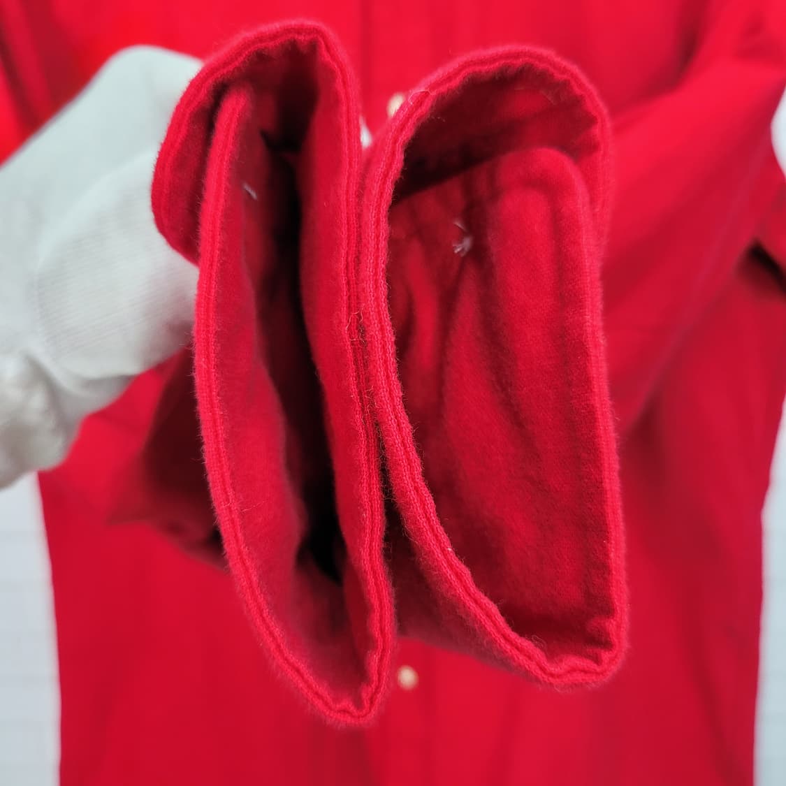 폴로랄프로렌 QR 인증 레드 클래식 셔츠 남방 M사이즈 새상품급 상품이미지6