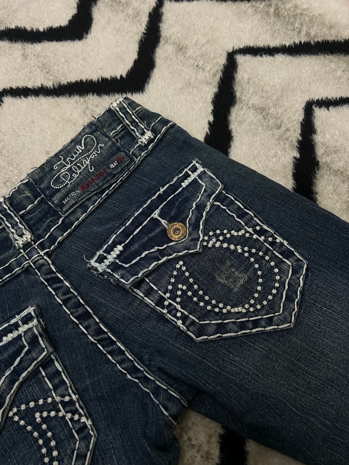 [28]트루릴리전 조이 슈퍼 T 데님팬츠/진청/스판 상품이미지1