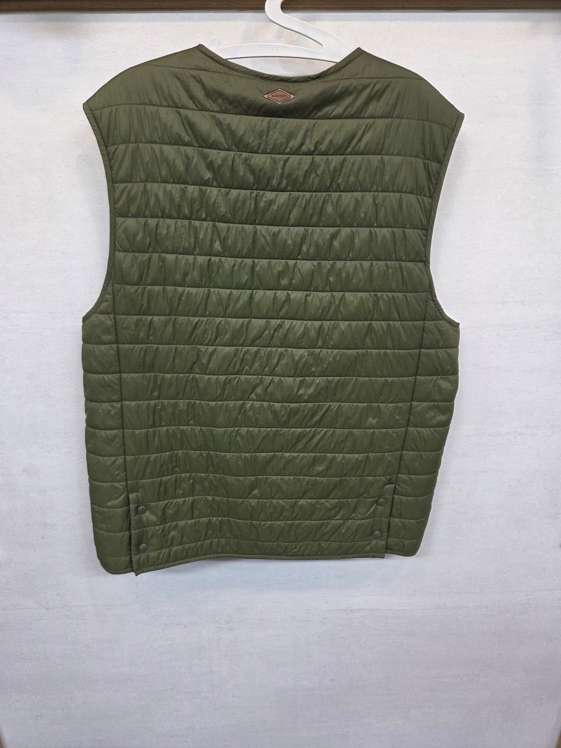 캉골 경량패딩 조끼 L 카키 상품이미지2